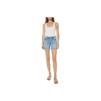 MOTHER SS24 Denim Shorts Women's Light Blue