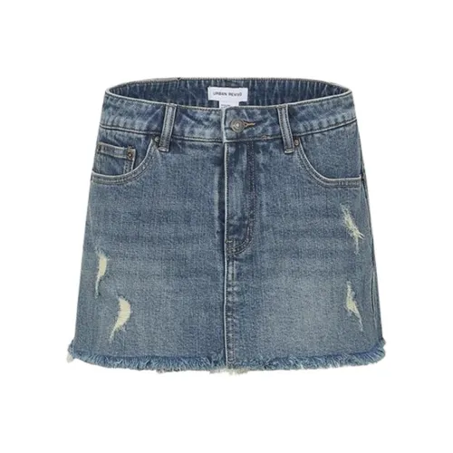 URBAN REVIVO Denim Bump Women's Light Blue