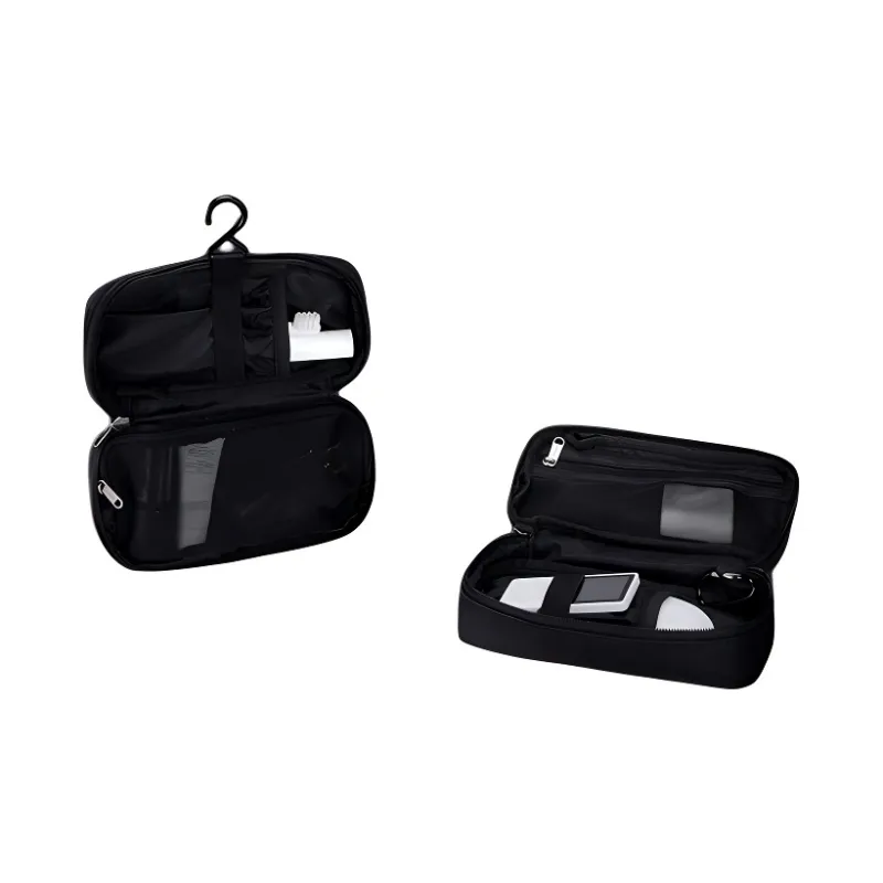 KORIN Polyester Toiletry Bag Unisex Black-4