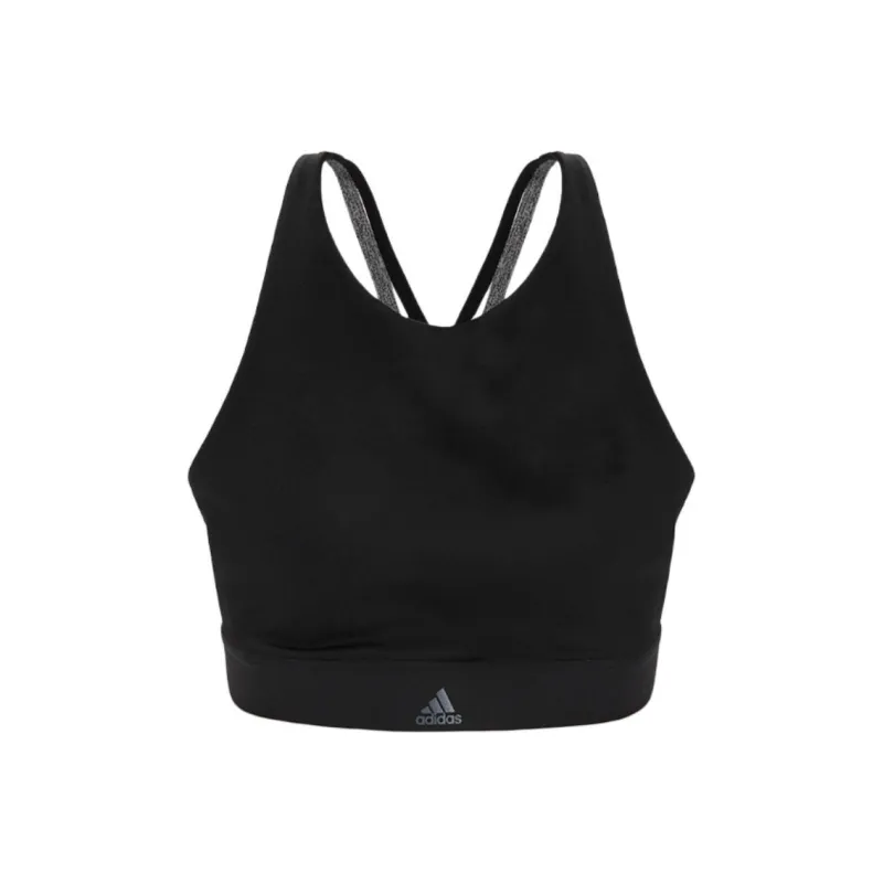Adidas HALTER BRA Sports Underwear Women's Black-0