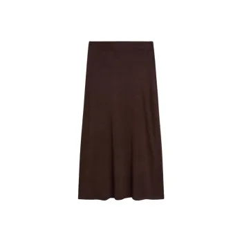 Massimo Dutti Casual Long Skirt Women's Dark Purple