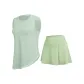 Clothing Set (Light Green Tank Top+Light Green Shorts)