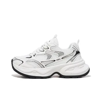 RENBEN Balance Lightweight Height Increasing Low Top Chunky Sneakers Women's White