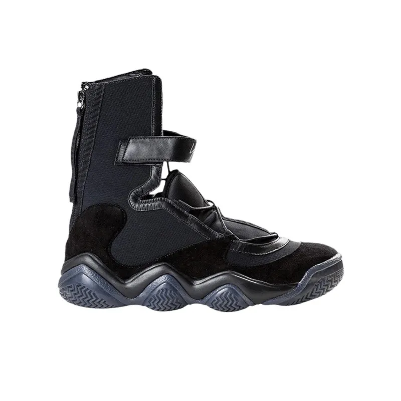Yohji Yamamoto x Adidas Anti Slip Wear Resistant High Top Basketball Shoes Women's Black-1