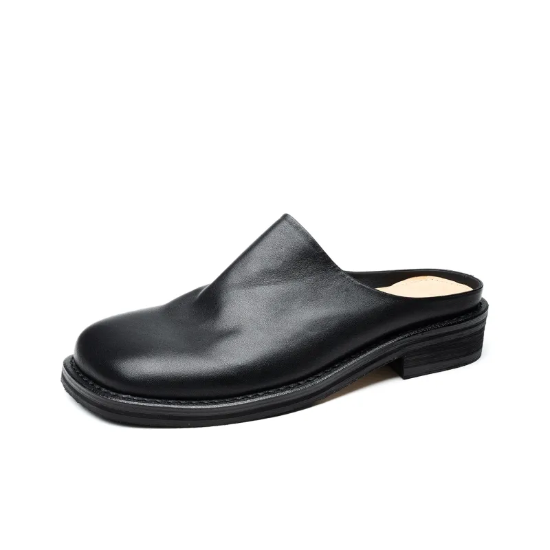FED EVA Rubber Sole Odor Resistant, Abrasion Resistant Closed Toe Slippers Men's Black-1