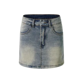 VS WHAT Denim Short Skirts Women's