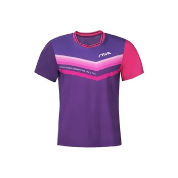 Stiga T Shirt Unisex Fluorescent Purple