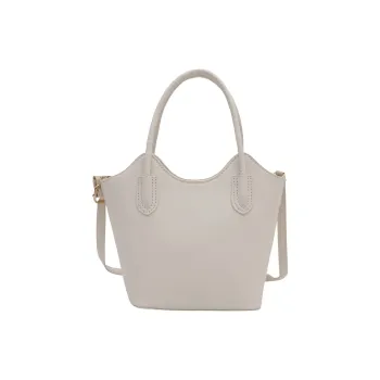 TOUTSEUL YOLO PU Bucket Bag, One Shoulder Handbag Women's White/Black/Khaki/Pink/Brown