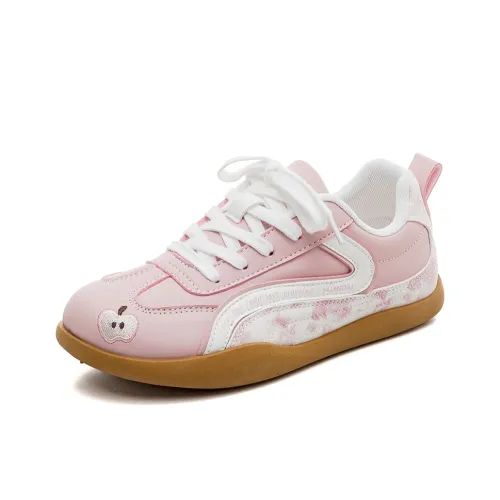 HUANQIU Cushioning, Wear Resistant Low Top Casual Shoes Women's Pink