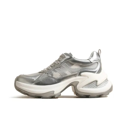GARDEN CAT Anti Slip And Wear Resistant Height Increasing Low Top Chunky Sneakers Women's