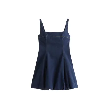 Abercrombie＆Fitch Denim Short Skirts Women's Dark Blue