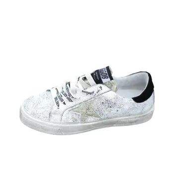 Golden Goose Low Top Skateboard Shoes Women's Silver