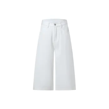 Wen Shan Denim Shorts Women's White