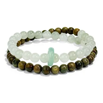 PUTUOSHANWENCHUANG Tianshan Jade Bracelets Unisex
