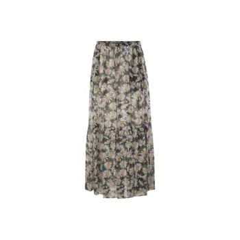WEEKEND MaxMara Casual Long Skirt Women's Black