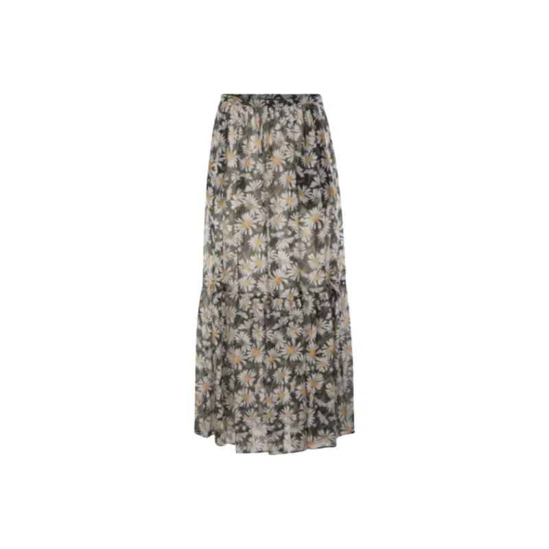 WEEKEND MaxMara Casual Long Skirt Women's Black-0