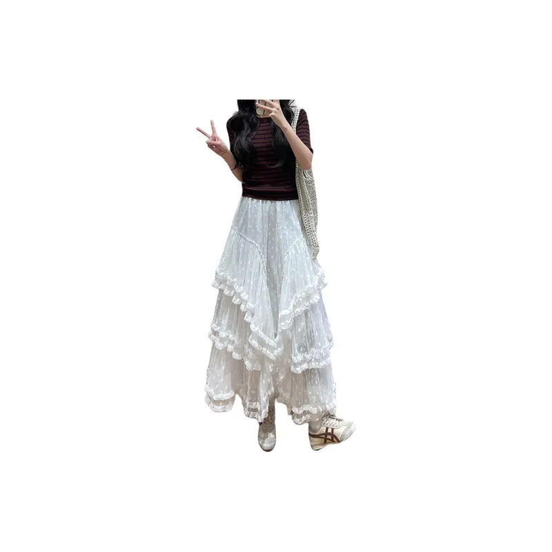 XIANSINIAO Casual Long Skirt Women's-0