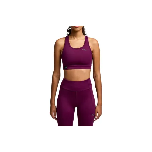 Saucony Fortify Power Mesh Sports Underwear Women's Eggplant