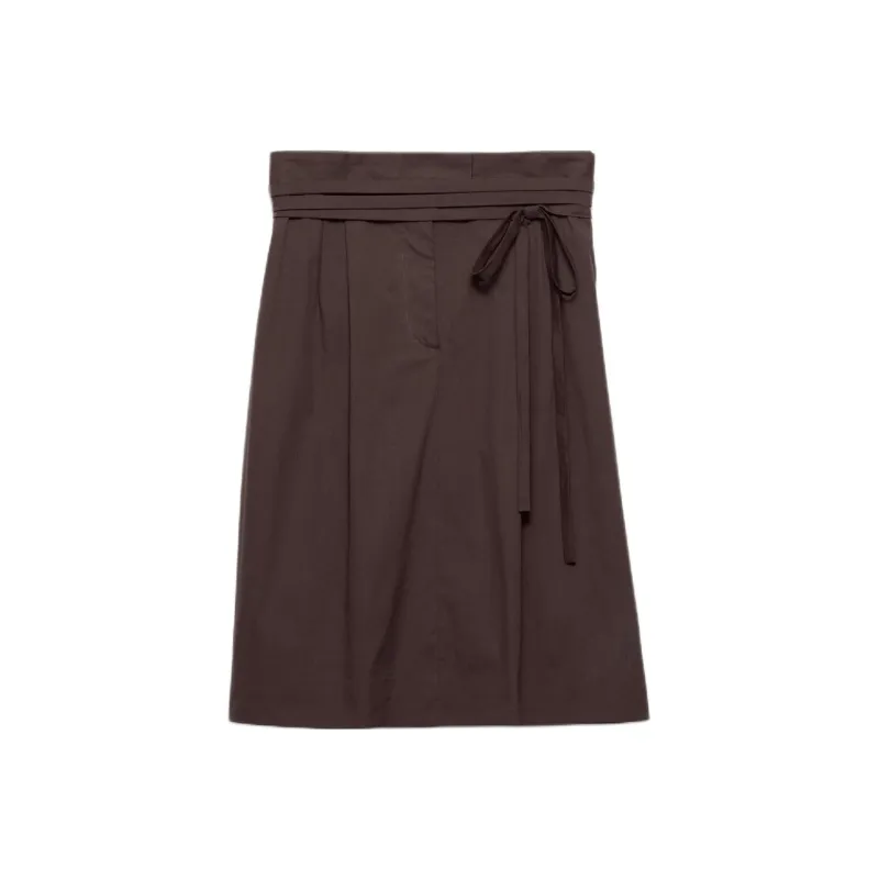 PRADA SS25 Casual Long Skirt Women's Ebony-0