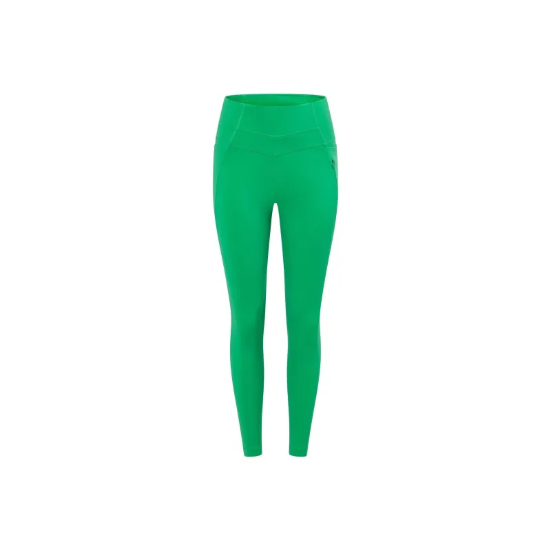 LORNA JANE Zip Pocket Recycled Stomach Support Ankle Biter Leggings Athletic Trousers Women's Green-0