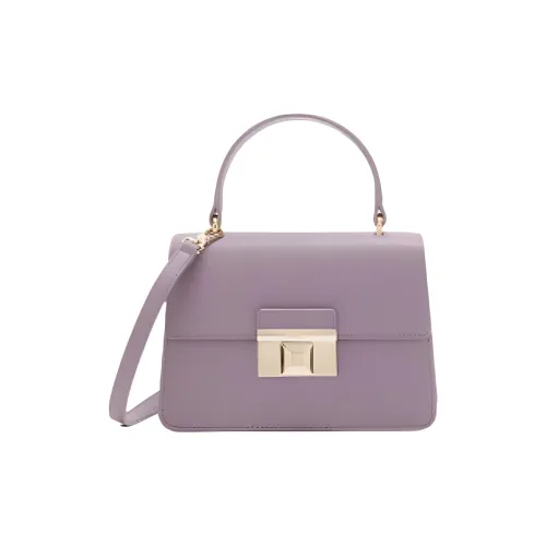 Furla Cow Leather One Shoulder Handbags Mini Women's Atmosphere Purple