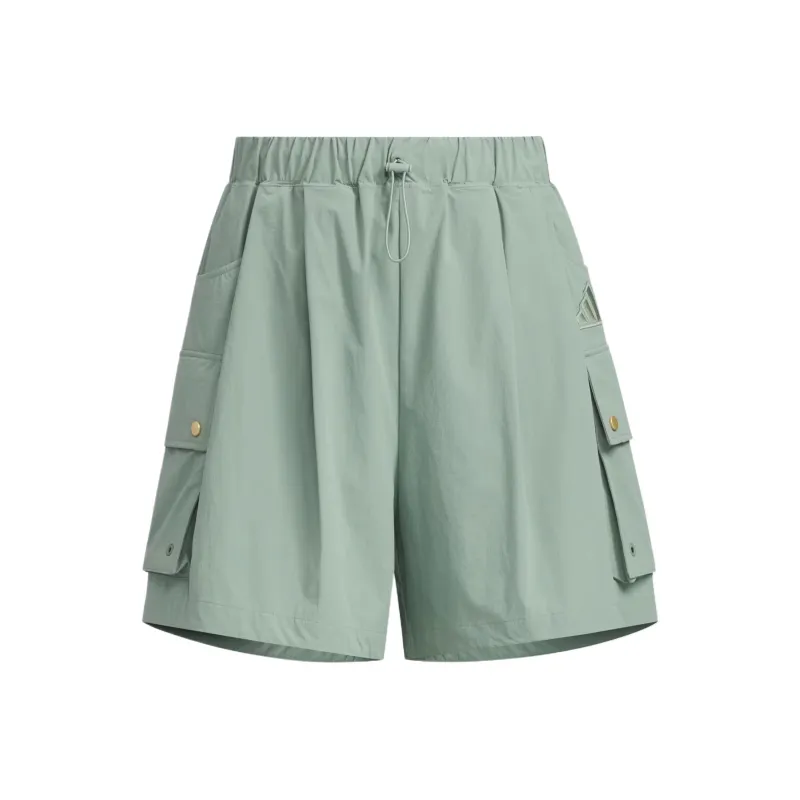 Adidas LUXFLOW Cargo Shorts Women's Light Green-0