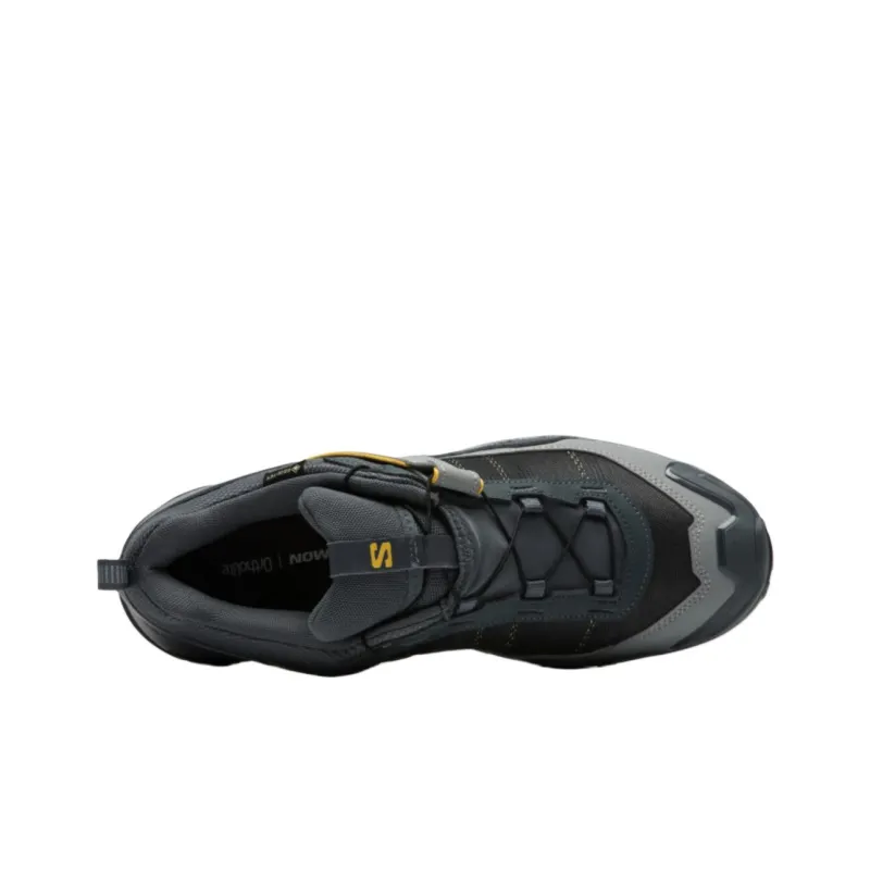 SALOMON X ULTRA 5 Slip Resistant And Abrasion Resistant Support Low Top Hiking Shoes Men's Turbulent Blue-3