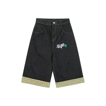 BEAR UNION Denim Shorts Unisex Black
