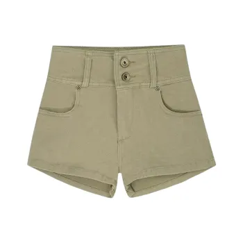DOKZB Denim Shorts Women's Khaki