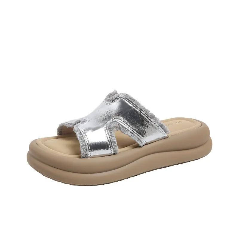 LXVB Rubber Sole Slip Resistant Slide Slippers Women's-14