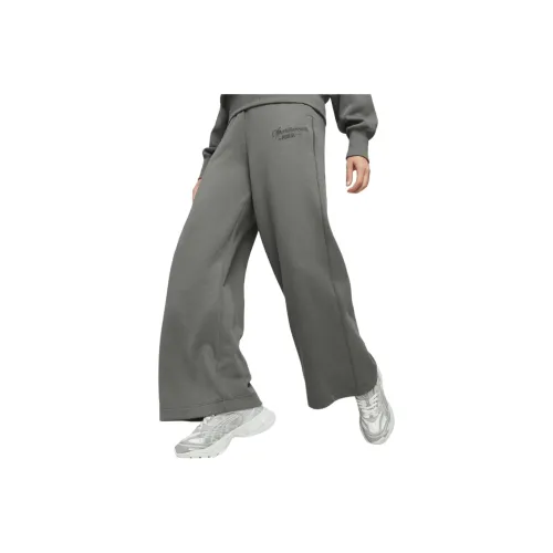 PUMA Knitted Sweatpants Women's Mineral Gray