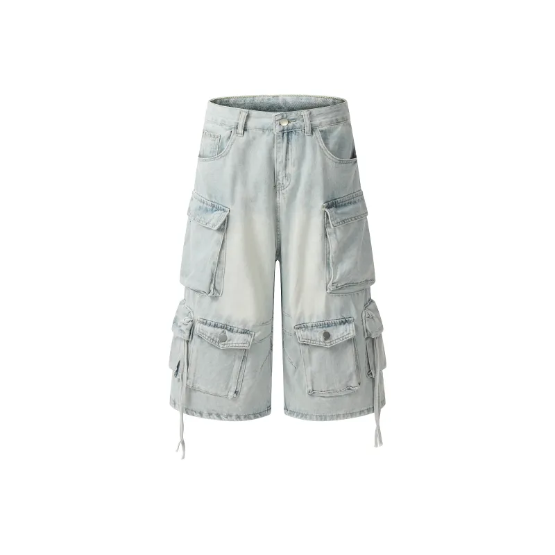 JASONWOOD Denim Shorts Unisex Vintage Blue-0