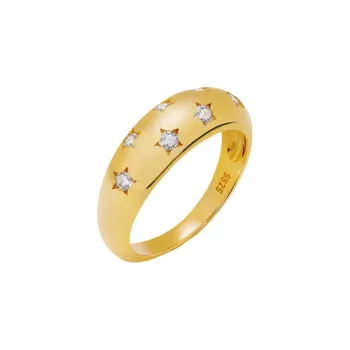 MITHAOL KUSC S925 Silver With 18K Gold Plating Rings Women's