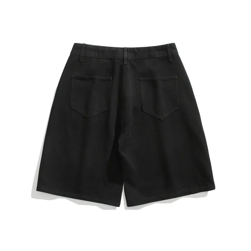 Nuthink Denim Shorts Unisex-1