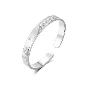 Bear Silversmith 999 Fine Silver Sterling Silver Bangle Women's