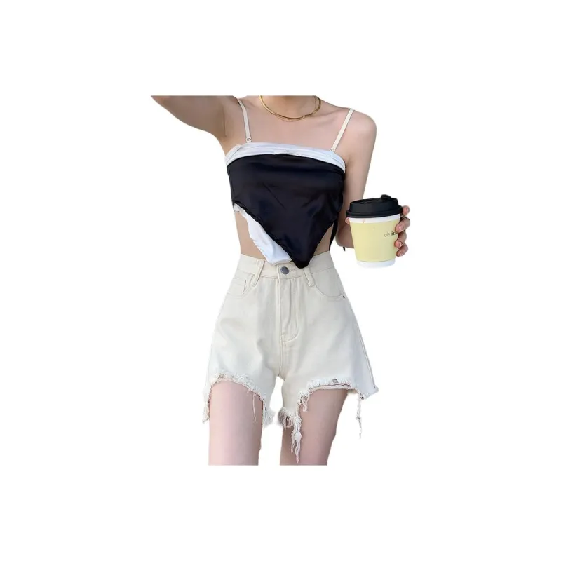 Rose Denim Shorts Women's-7