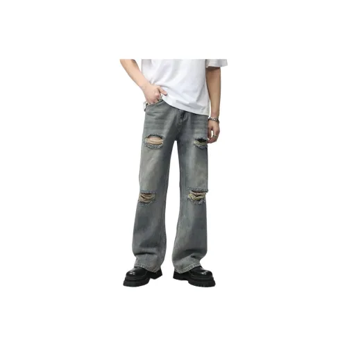 PANDA ADEVIL Jeans Men Vintage Blue