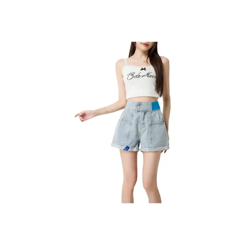 Kele Coco Denim Shorts Women's Blue-0