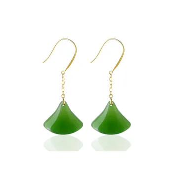 KUNYUYAO Hetian Jade Earrings Jasper Unisex