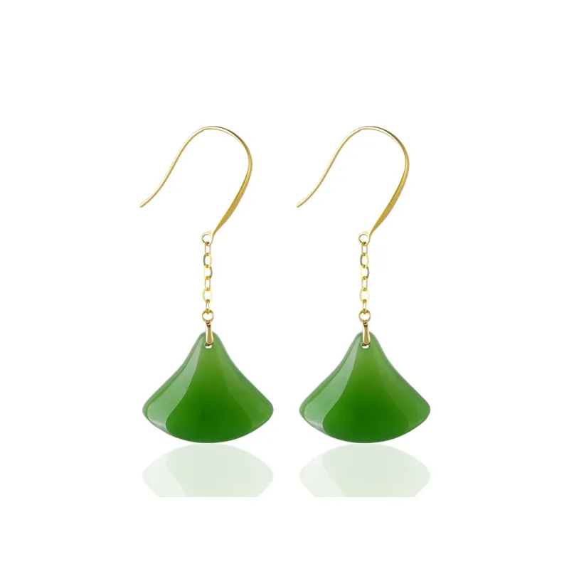 KUNYUYAO Hetian Jade Earrings Jasper Unisex-0