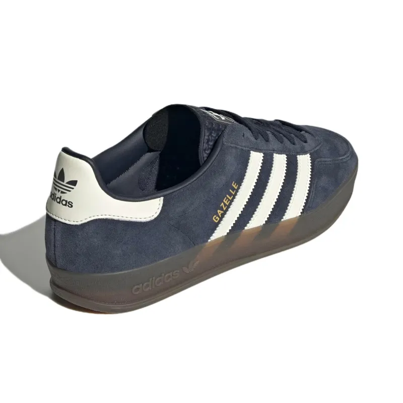 Adidas Originals GAZELLE INDOOR Low Top Skateboard Shoes Men's Dark Blue-3