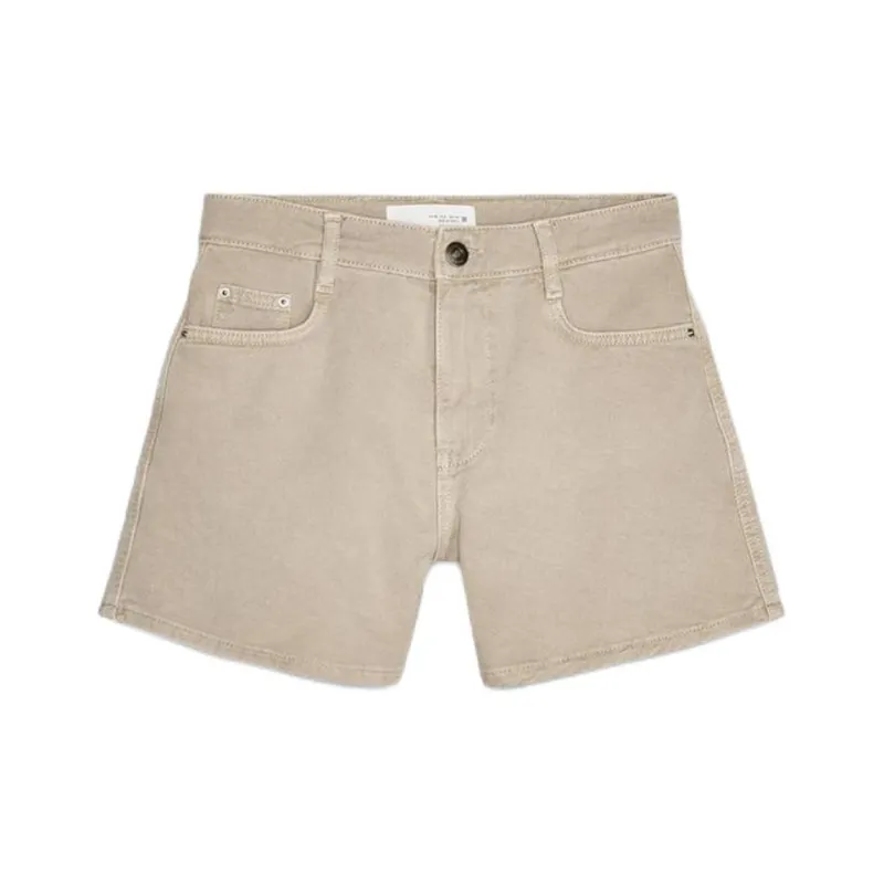 ZARA Denim Shorts Women's Tan-0