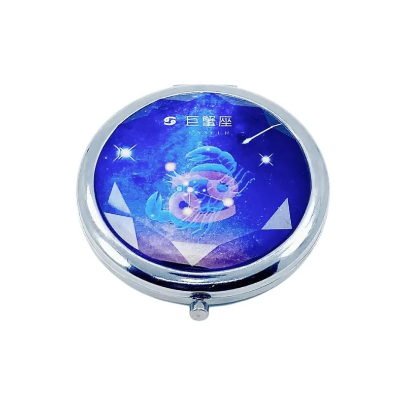 JIXUAN Twelve Constellation Double Sided Foldable Make Up Mirrors-5