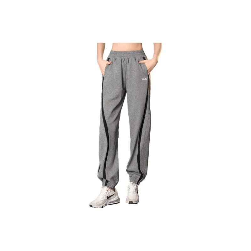 Barbie Sports Pants Women's Gray[Loose Fit Casual]-0