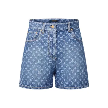LOUIS VUITTON SS25 Denim Shorts Women's Blue