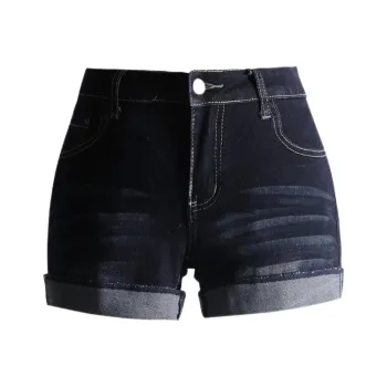 ABBY GODDESS Denim Shorts Women's Blue