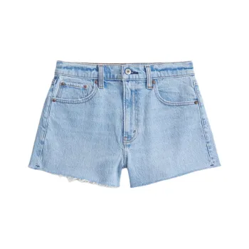 Abercrombie＆Fitch Denim Shorts Women's Light Blue