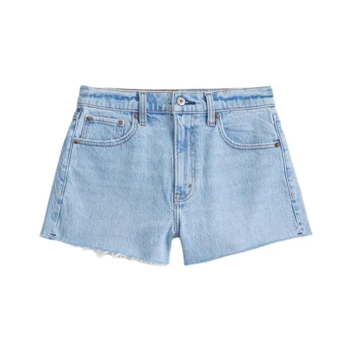 Abercrombie＆Fitch Denim Shorts Women's Light Blue