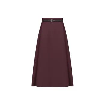 DIOR SS25 Casual Long Skirt Women's Plum