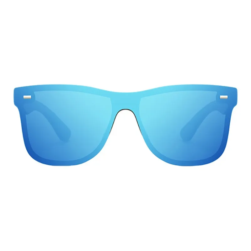 SOMAN PC Bamboo Wood Irregular Shape Sunglasses Unisex-1